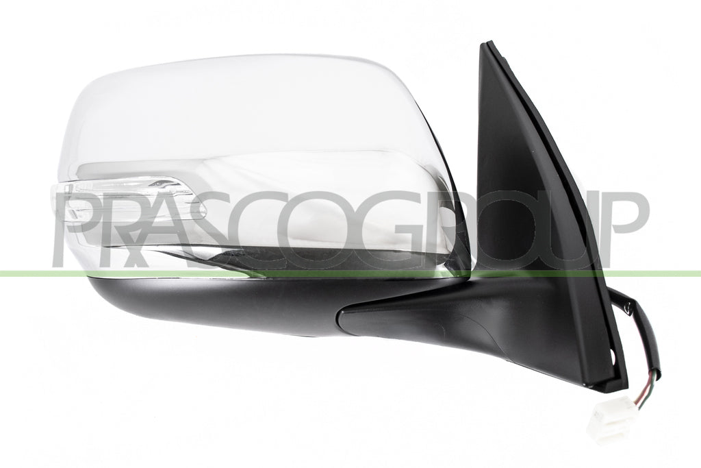 retrovisore destro manuale nero con fanale convesso con calotta cromata toyota landcruiser prado j150 2014 2018 ty8547013