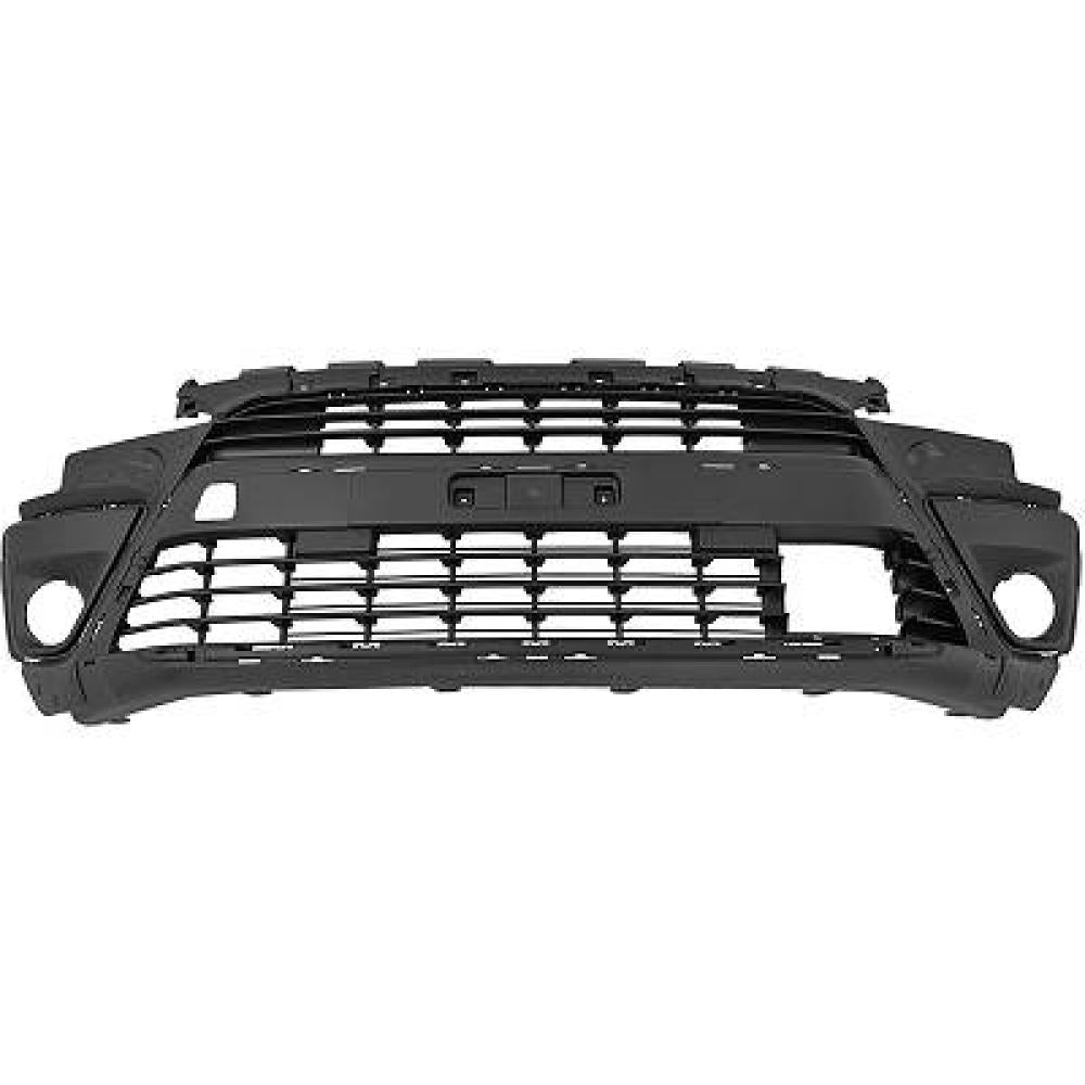 paraurti anteriore centrale nero goffrato con sede fendi con tracce pdc toyota proace verso 2016 2024 su001a4852