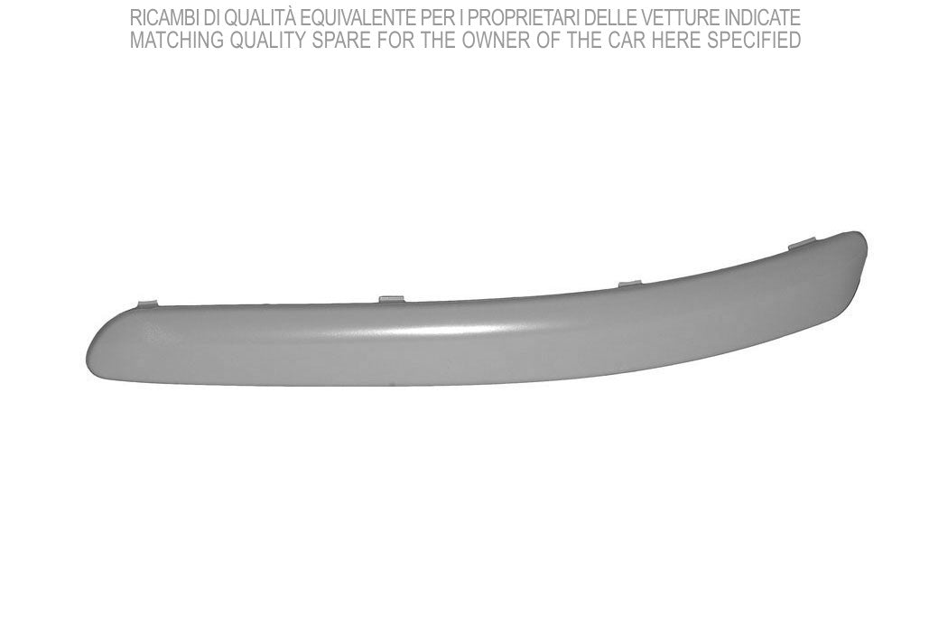modanatura sinistra paraurti anteriore con primer volkswagen polo 2005 2009 vg0221246