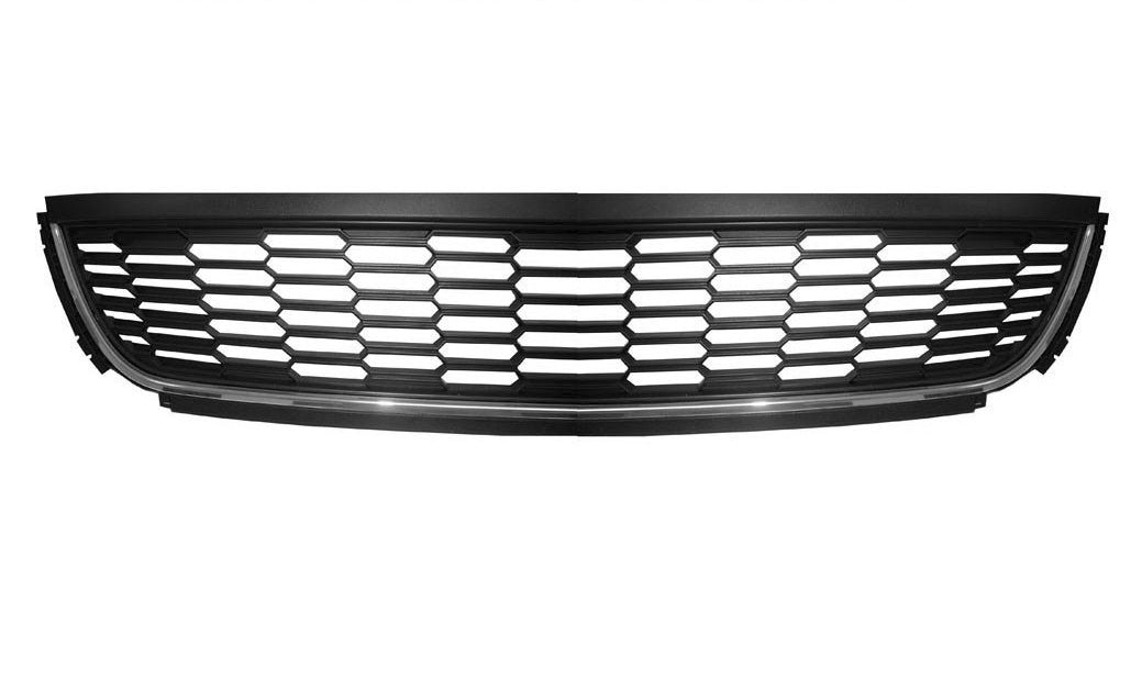 griglia paraurti anteriore centrale nera con modanatura cromata mod highline volkswagen polo 2009 2014 vg0232130
