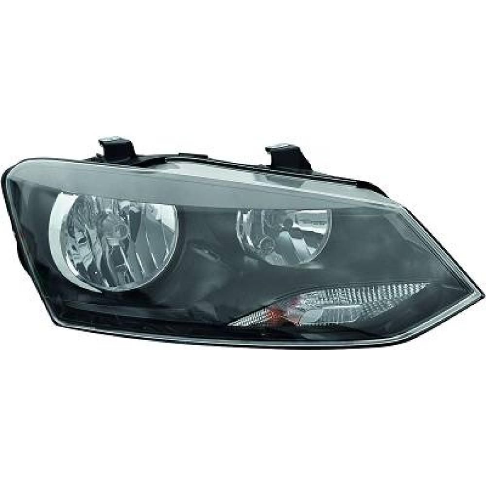 proiettore destro h7 h7 elettrico con motore nero volkswagen polo 2009 2014 vg0234923
