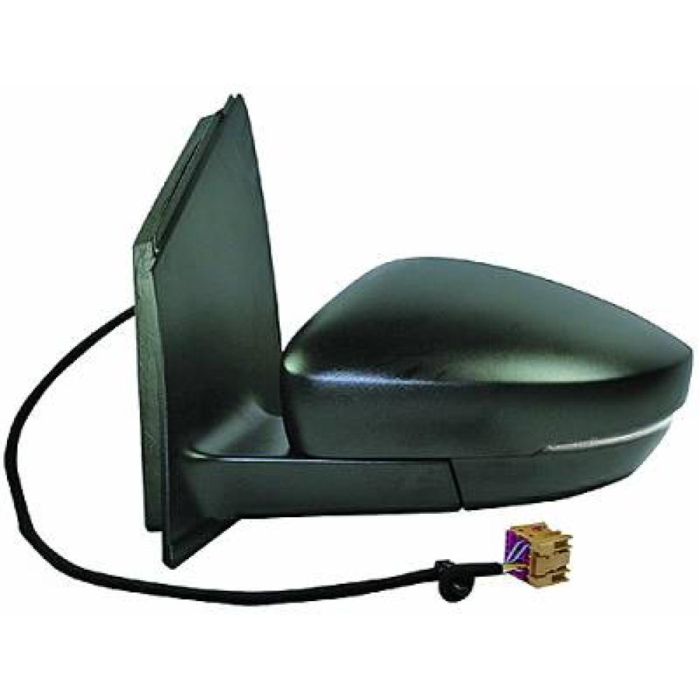 retrovisore destro elettrico nero termico con fanale convesso connettore quadrato 12h6p mod 11 09 volkswagen polo 2009 2014 6r1857508d9b9