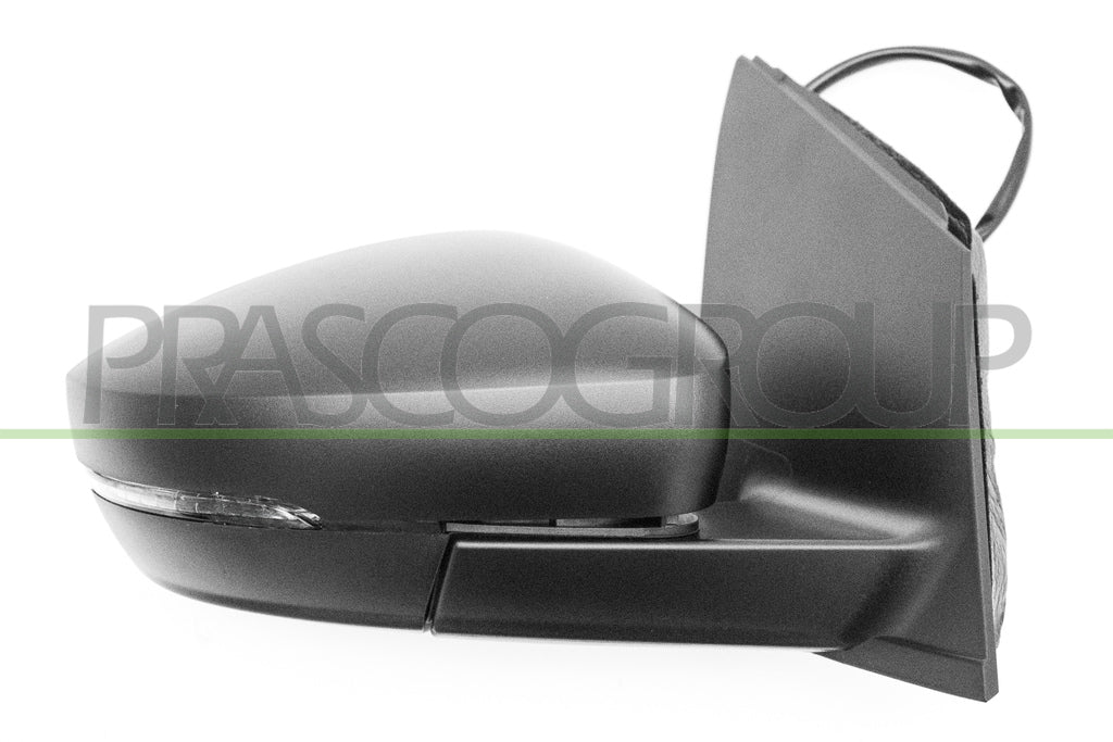 retrovisore destro elettrico nero termico con fanale convesso connettore rettangolare 10h6p mod 12 09 volkswagen polo 2009 2014 vg0237135p
