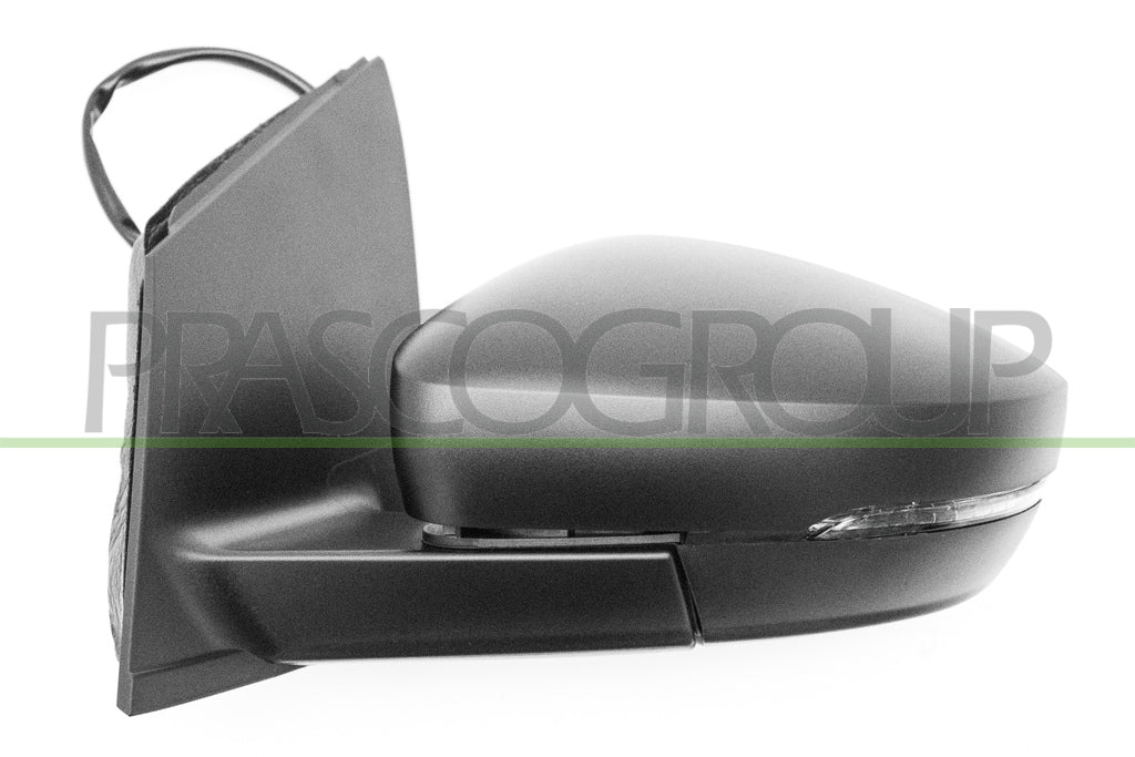 retrovisore sinistro elettrico nero termico con fanale asferico connettore rettangolare 10h6p mod 12 09 volkswagen polo 2009 2014 vg0237136p