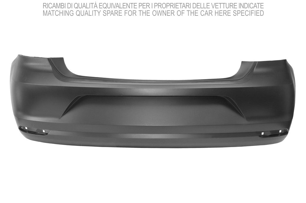 paraurti posteriore con primer con tracce pdc volkswagen polo 2014 2017 vg0241051
