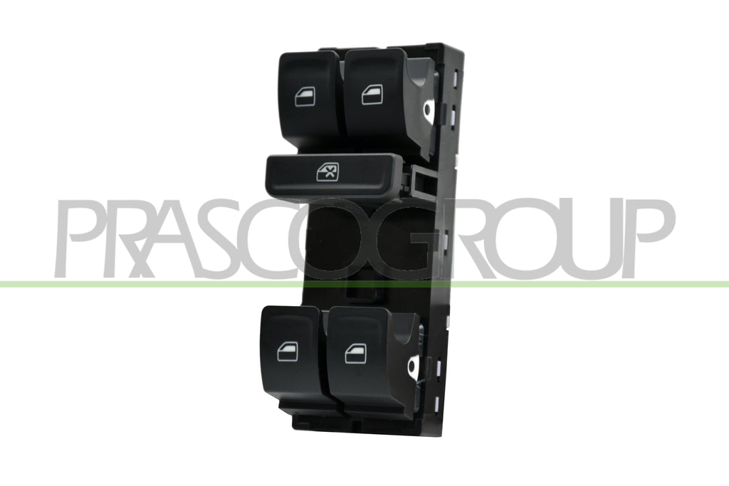 pulsantiera alzacristallo porta anteriore sinistra nera 4 interruttori 10 pins volkswagen polo 2014 2017 vg024ws04