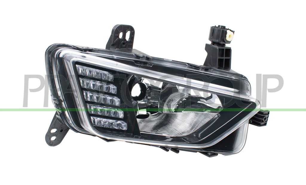 fendinebbia sinistro con luce diurna nero led volkswagen polo 2017 2021 vg0254416