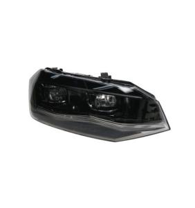 proiettore destro elettrico con motore senza centralina bordo cromato full led versione valeo volkswagen polo 2017 2021 vg0254913