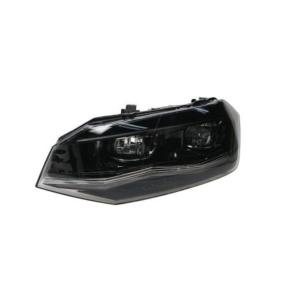 proiettore sinistro elettrico con motore senza centralina bordo cromato full led versione valeo volkswagen polo 2017 2021 vg0254914