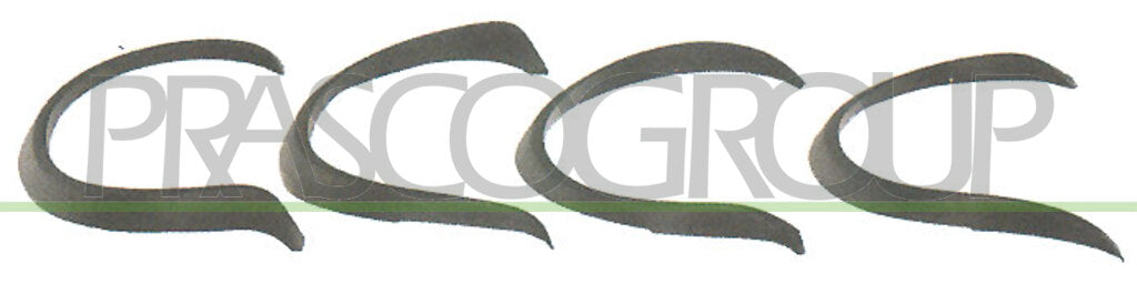 kit parafanghini anteriori posteriori 4 pezzi volkswagen golf i 1974 1983 vg0261580