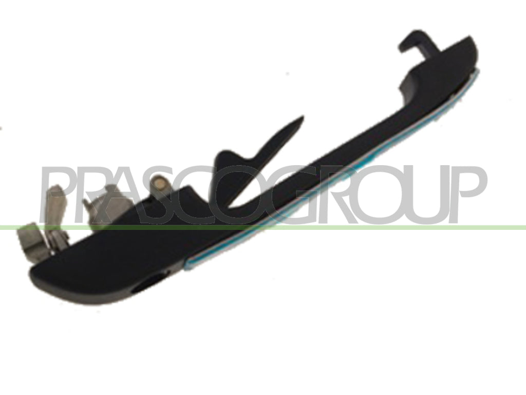 maniglia anteriore destra esterna nera con inserto cromato con foro nottolino volkswagen golf ii 1989 1991 vg0288001