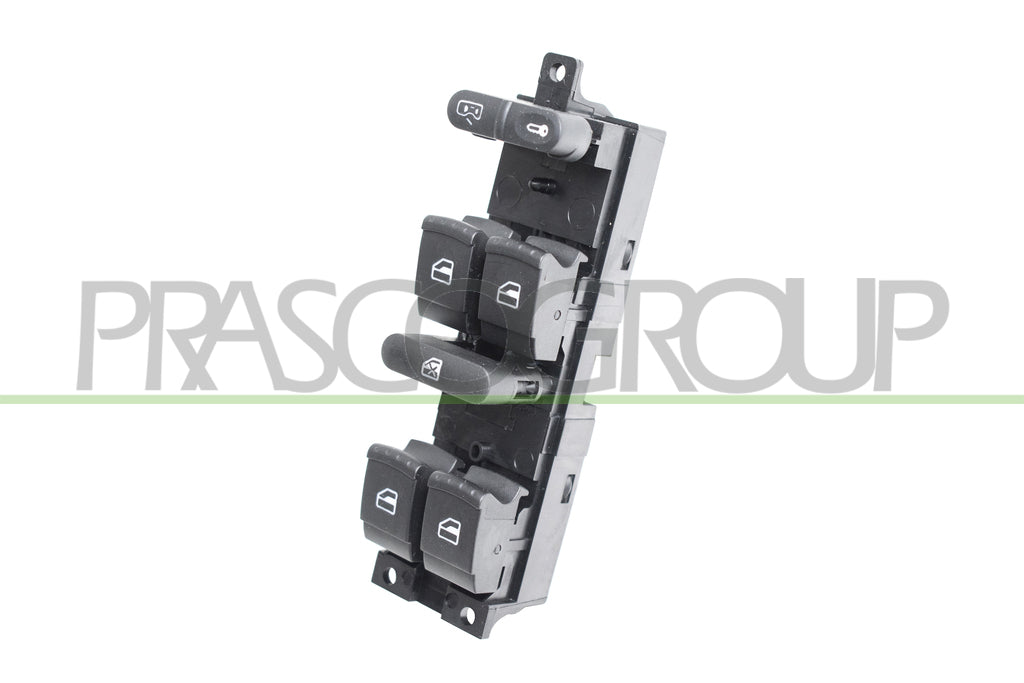 pulsantiera alzacristallo porta anteriore sinistra nera 4 interruttori 9 pins seat leon 1999 2005 vg034ws04