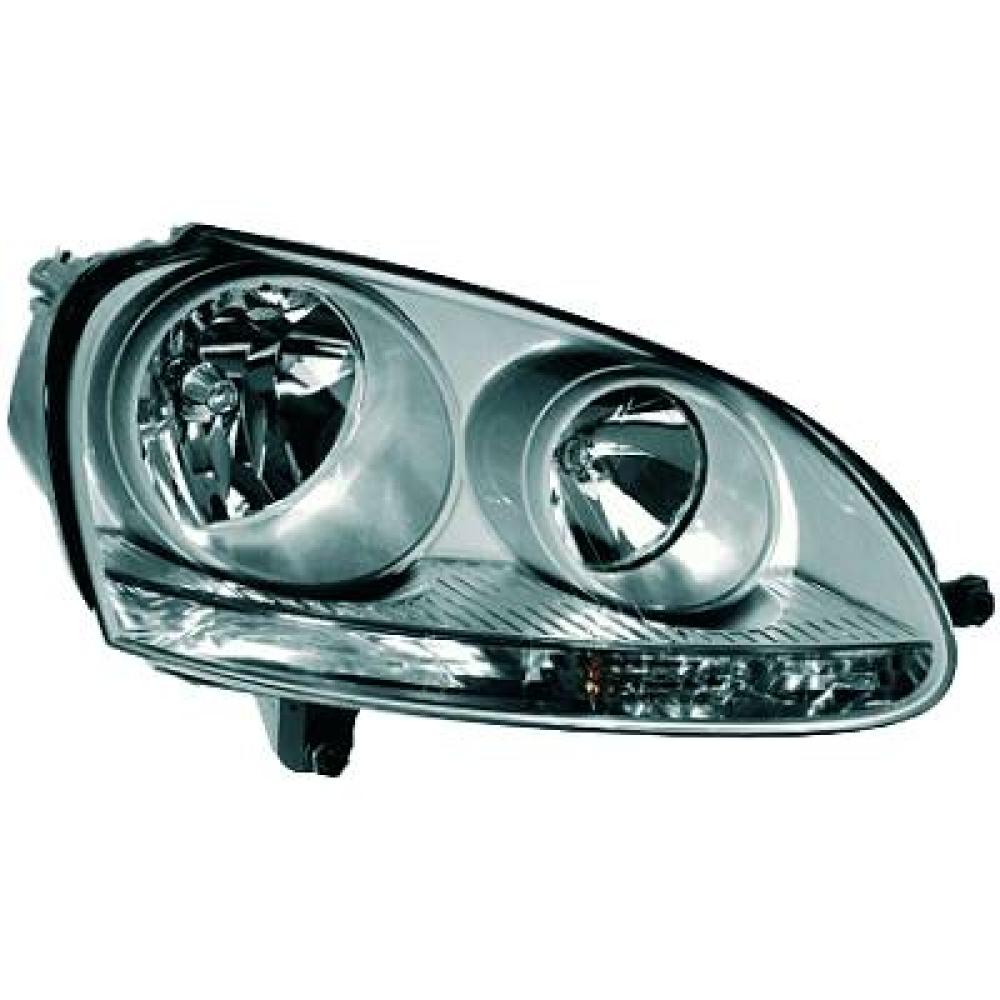 proiettore destro h7 h7 elettrico con motore grigio mod 08 04 versione a l volkswagen golf v 2003 2008 vg0364903