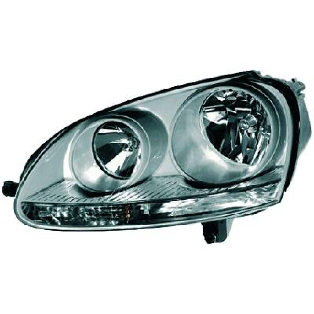 proiettore sinistro h7 h7 elettrico con motore grigio mod 08 04 versione a l volkswagen golf v 2003 2008 vg0364904