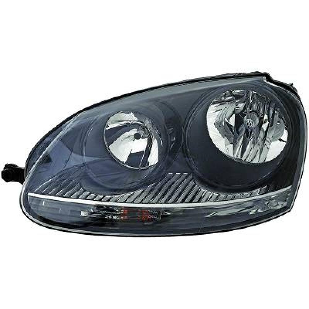 proiettore sinistro h7 h7 elettrico con motore nero versione hella volkswagen golf v 2003 2008 vg0364934
