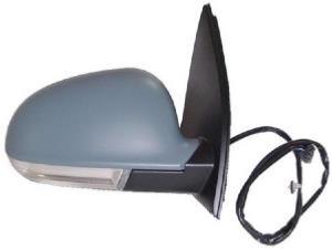 retrovisore destro elettrico con primer termico con fanale convesso 6 pins volkswagen golf v 2003 2008 vg0367313p
