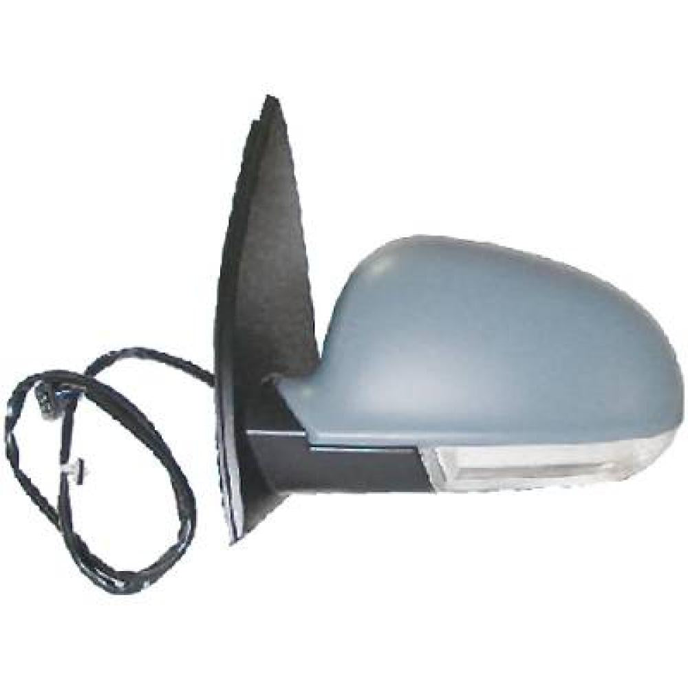 retrovisore sinistro elettrico con primer termico con fanale asferico 6 pins volkswagen golf v gti gtd 2004 2009 vg0367314p