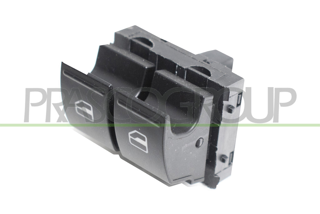 pulsantiera alzacristallo porta anteriore sinistra nera 2 interruttori con luci verdi 4 pins seat ibiza 2008 2012 vg036ws14