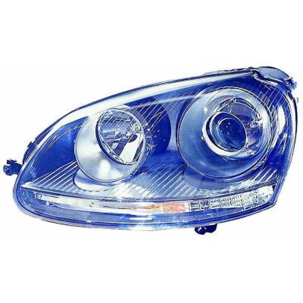proiettore sinistro xenon d2s h7 elettrico con motore volkswagen jetta golf variant 2005 2010 vg0374904
