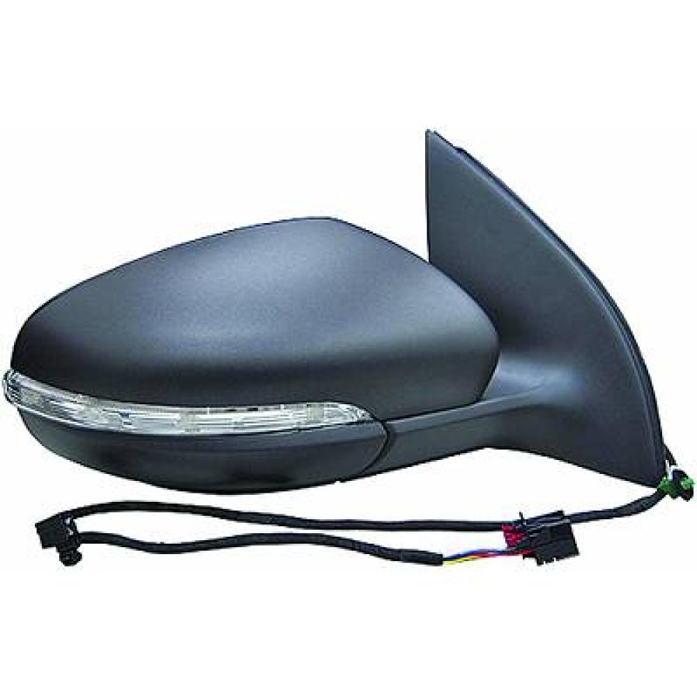 retrovisore sinistro elettrico termico con primer con fanale 6 pins volkswagen golf vi gti gtd 2009 2012 vg0387314