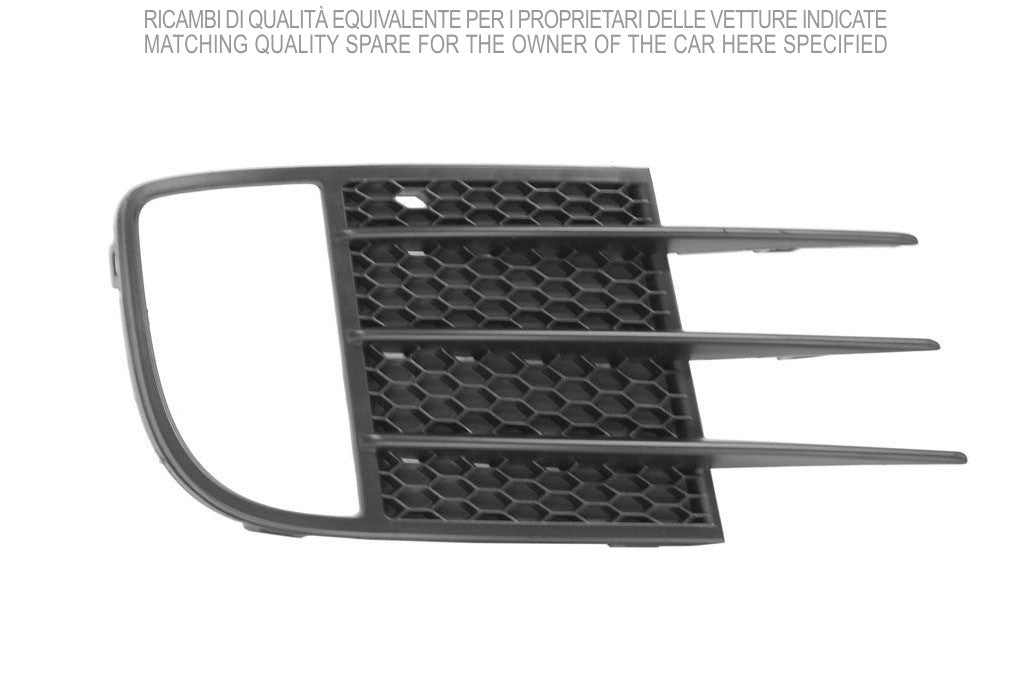 griglia destra paraurti anteriore nera con sede fendi volkswagen golf vi gti gtd 2009 2012 vg0392133