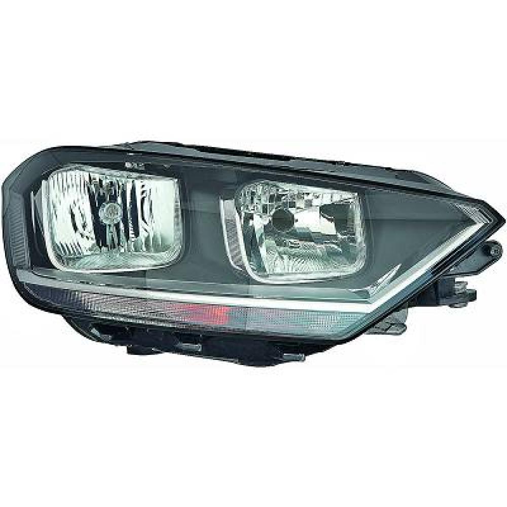 proiettore destro h7 h15 elettrico con motore volkswagen golf sportsvan 2014 2017 vg0444903
