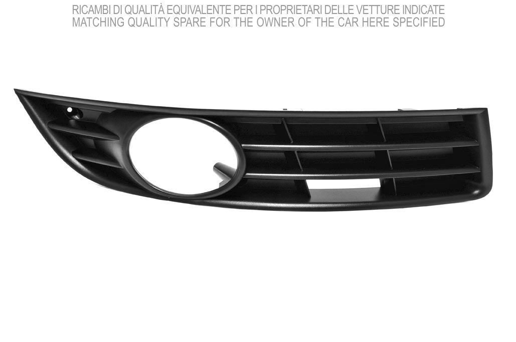 griglia destra paraurti anteriore nera con sede fendi chiusa volkswagen passat b6 2005 2010 vg0542135