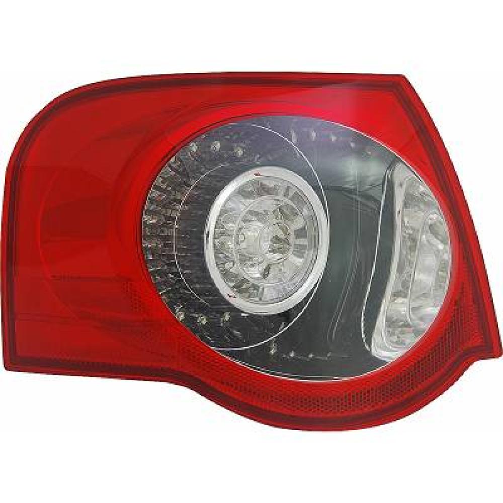 fanale posteriore sinistro esterno con portalampada bianco rosso led mod station wagon volkswagen passat b6 2005 2010 vg0544174