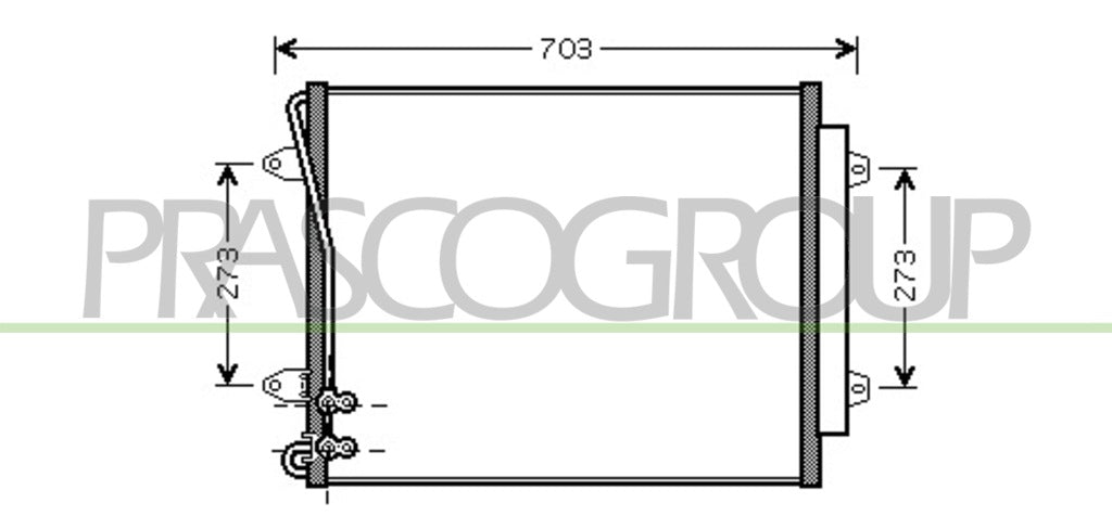 condensatore volkswagen passat b6 2005 2010 vg054c002