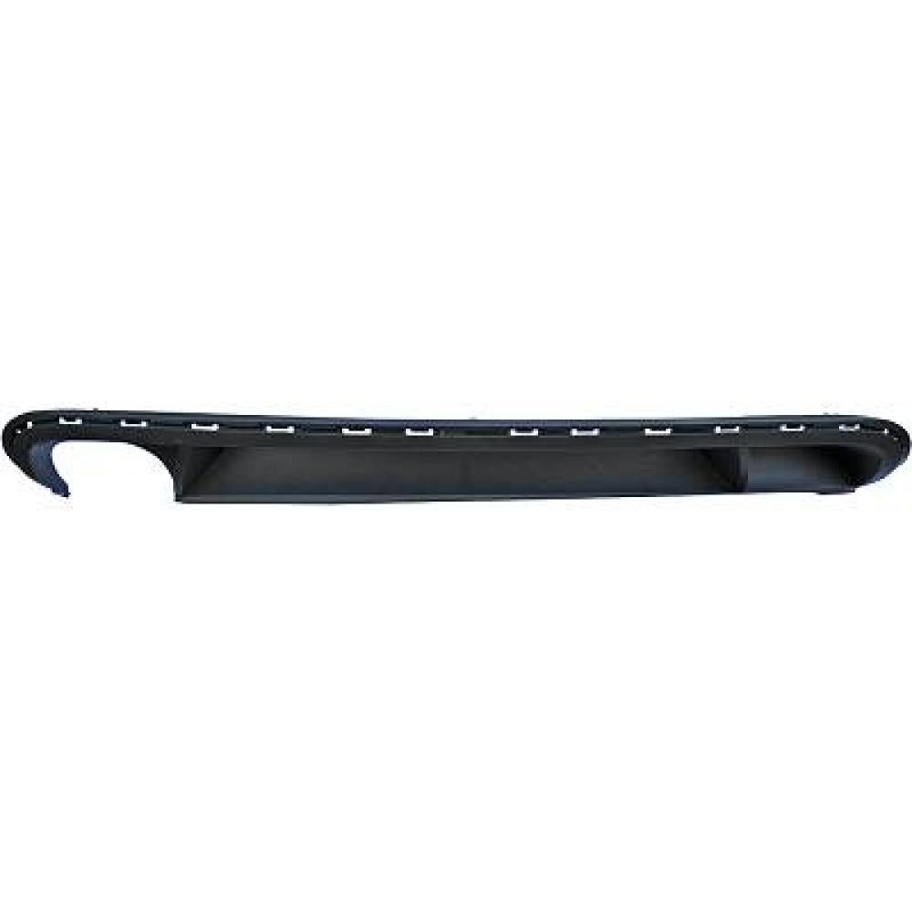 spoiler paraurti posteriore nero goffrato con scarico doppio a sinistra volkswagen passat b7 2010 2014 vg0551851