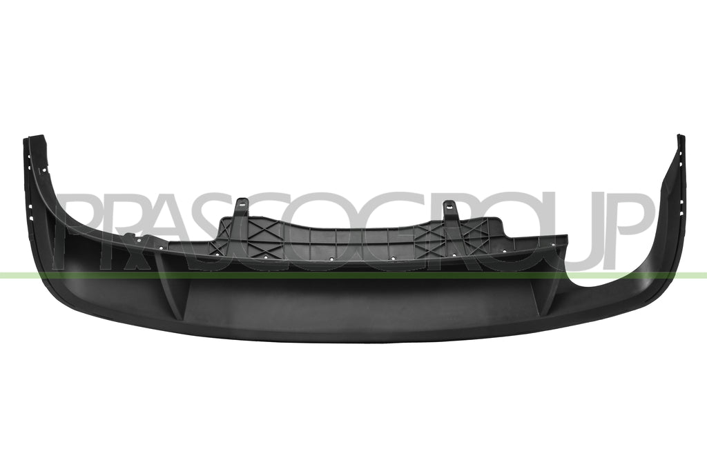 spoiler paraurti posteriore nero goffrato con scarico doppio a sinistra volkswagen passat b7 2010 2014 vg0551851aq