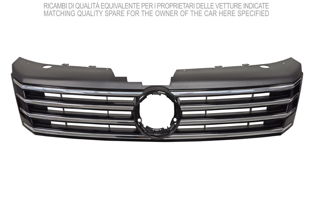 griglia radiatore nera con modanatura cromata volkswagen passat b7 2010 2014 vg0552001