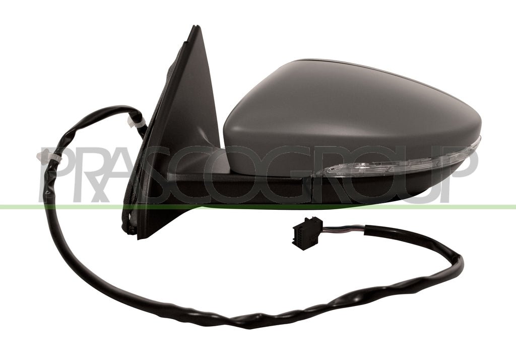 retrovisore sinistro elettrico termico con primer con fanale asferico 16h6p volkswagen passat b7 2010 2014 vg0557304p