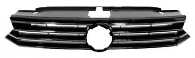 griglia radiatore aperta nera lucida con volkswagen passat b8 2014 2019 vg0562001aq