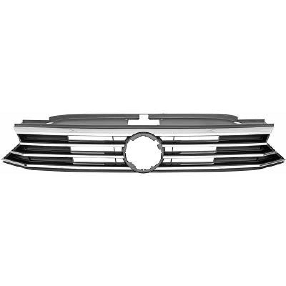 griglia radiatore aperta con modanatura cromata volkswagen passat b8 2014 2019 vg0562021