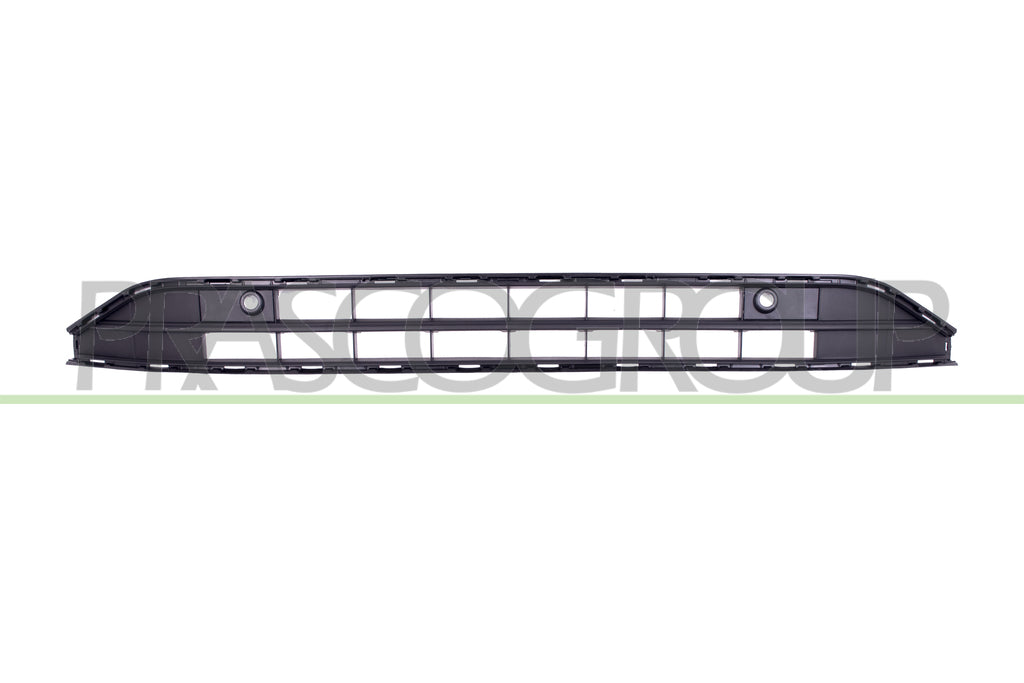 griglia paraurti anteriore centrale nera con fori pdc supporti volkswagen passat b8 rline 2019 2024 vg0592130