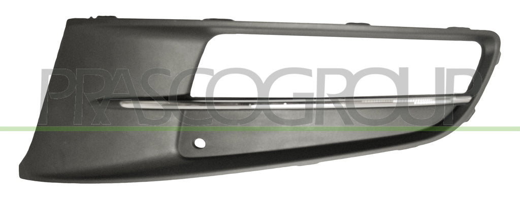 griglia sinistra paraurti anteriore nera con sede fendi con profilo cromato volkswagen sharan 2010 2015 vg1012134