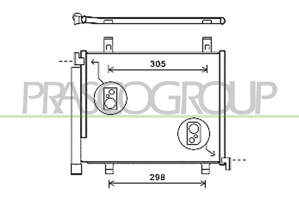 condensatore volkswagen up 2012 2016 vg201c002