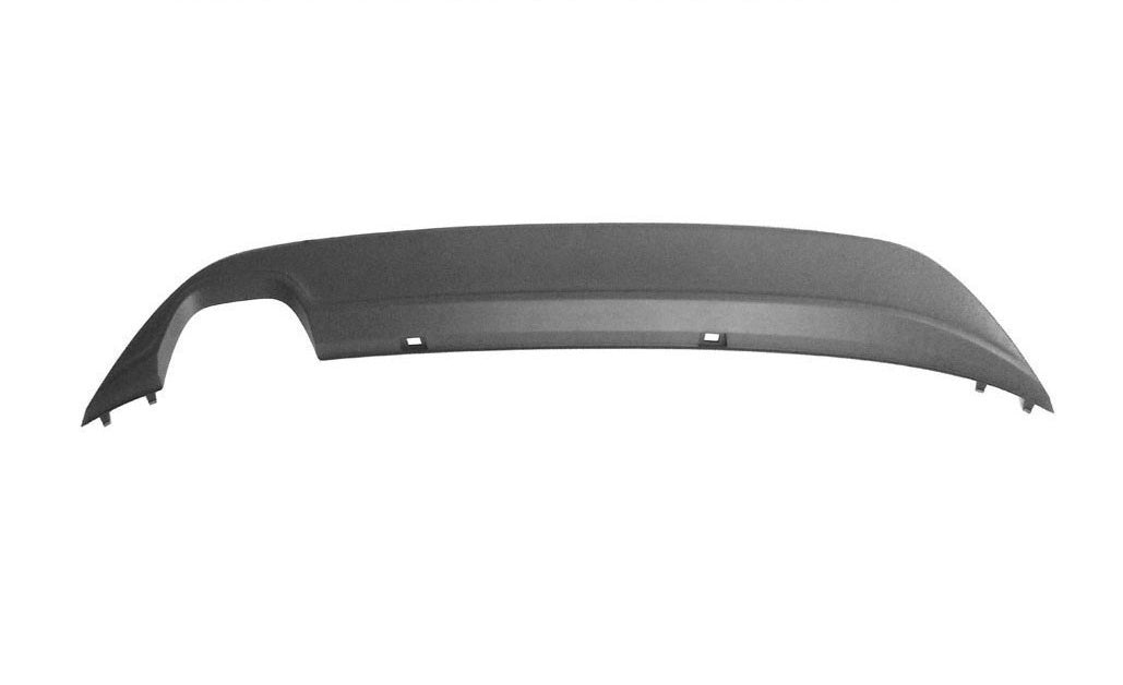 spoiler paraurti posteriore nero goffrato con scarico doppio a sinistra volkswagen golf 7 2012 2016 vg4001861