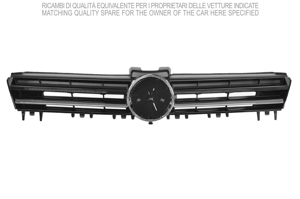 griglia radiatore nera con modanatura cromata mod highline volkswagen golf 7 2012 2016 vg4002031