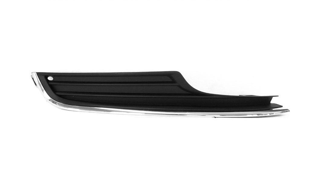 griglia destra paraurti anteriore inferiore nera goffrata con modanatura cromata volkswagen golf 7 2012 2016 vg4002135