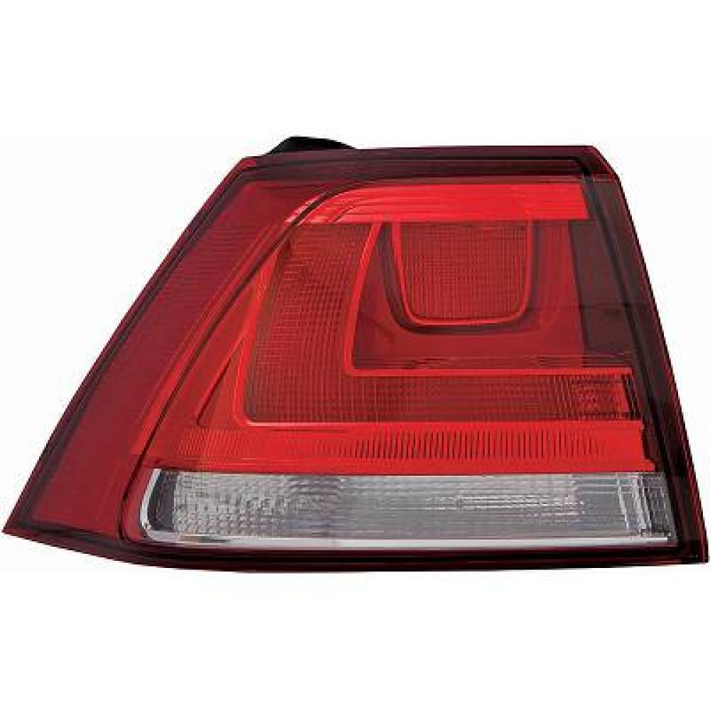 fanale posteriore sinistro esterno senza portalampada rosso volkswagen golf 7 2012 2016 vg4004154