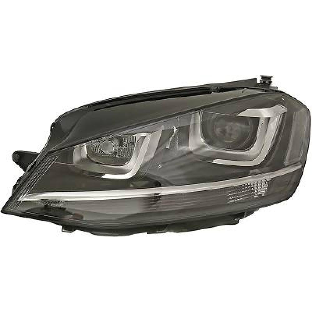 proiettore sinistro xenon d3s h7 elettrico con motore nero mod gtd volkswagen golf 7 2012 2016 5g1941039