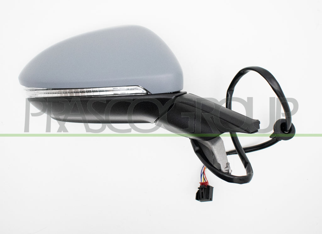 retrovisore destro elettrico con primer termico chiudibile con fanale convesso 8 pins volkswagen golf 7 2012 2016 vg4007309