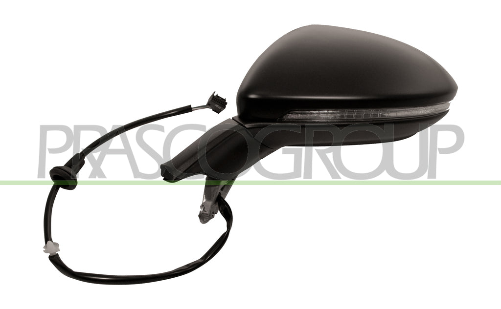 retrovisore sinistro elettrico nero termico con fanale asferico 6 pins volkswagen golf 7 2012 2016 vg4007312p