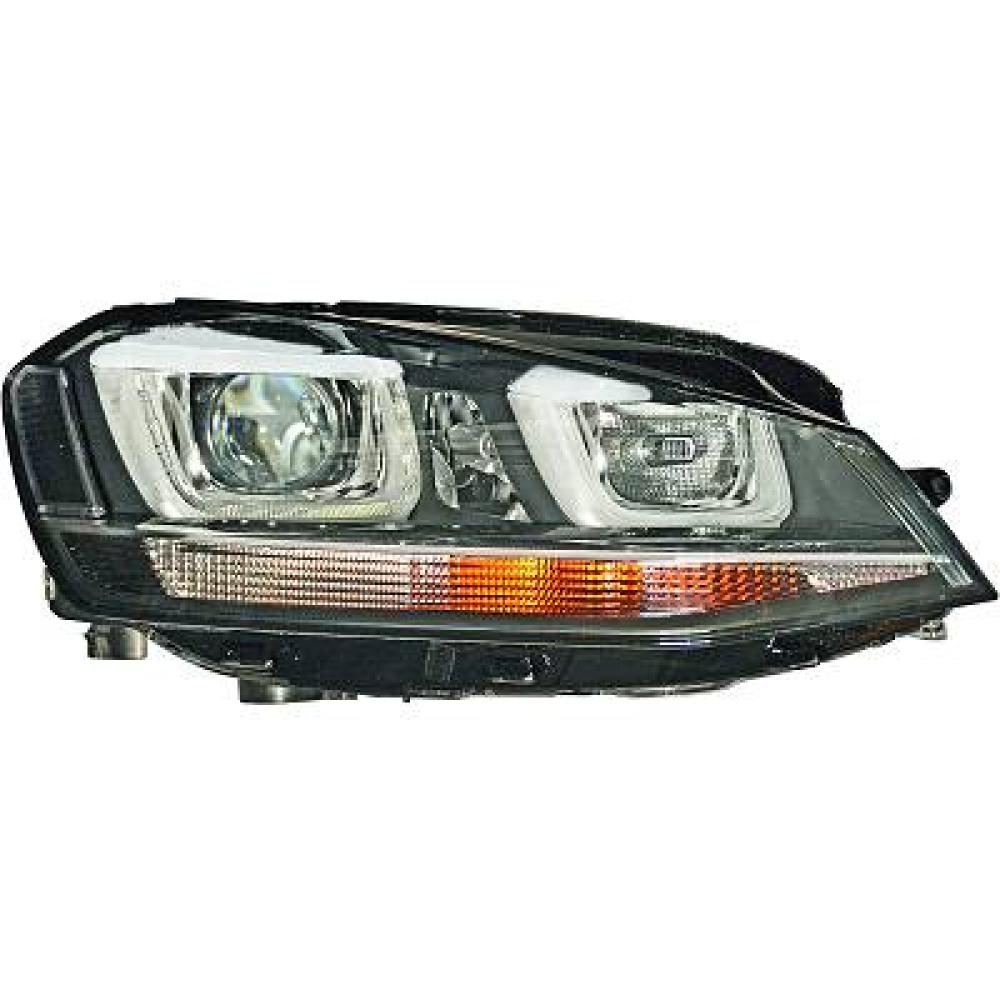 proiettore destro xenon d3s h7 elettrico con motore nero afs led mod gtd volkswagen golf 7 gti gtd 2013 2016 vg4024933