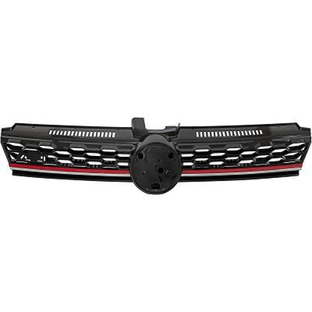 griglia radiatore nera con modanatura rossa volkswagen golf 7 5 gti gtd 2017 2020 vg4082001