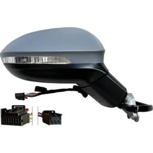 retrovisore destro elettrico con primer termico chiudibile con fanale con luce cortesia con memoria con blis convesso 16 pins volkswagen golf viii 2020 vg4107345