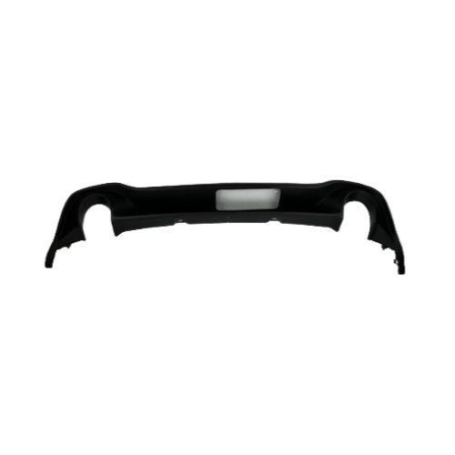 spoiler paraurti posteriore nero goffrato con scarico singolo a destra e a sinistra mod gti volkswagen golf viii gti gtd 2020 vg4111851