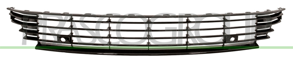 griglia paraurti anteriore centrale verniciata nera lucida con fori pdc volkswagen cc 2012 2015 vg6222120